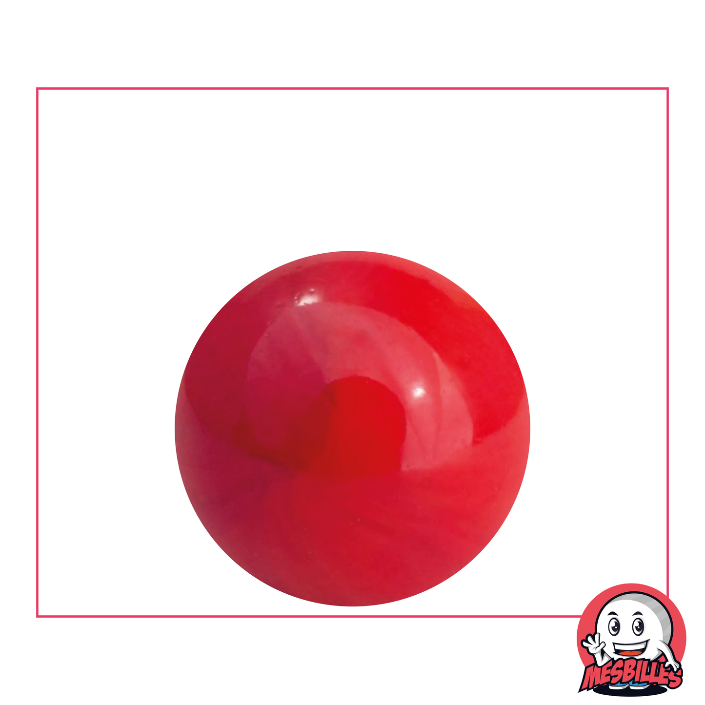 1 Canica Roja 25 mm