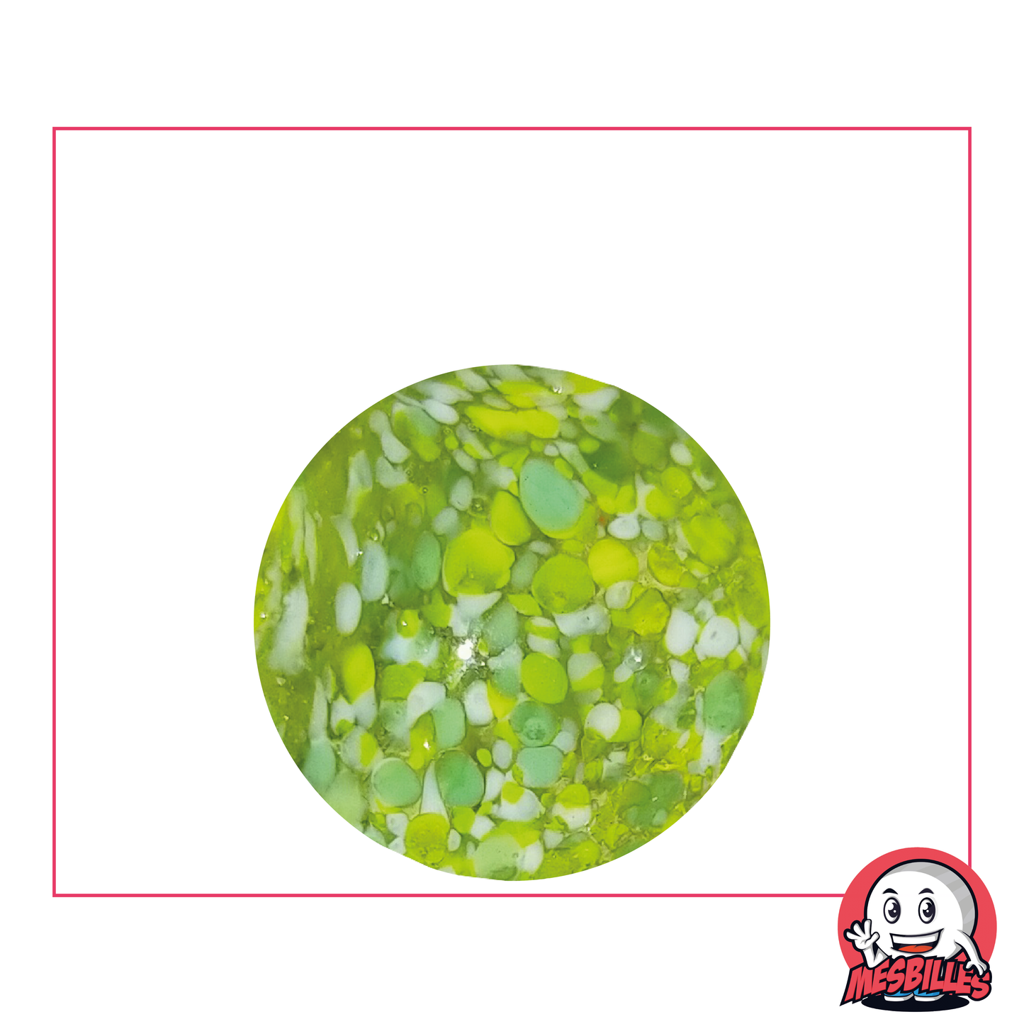 1 Canica Planeta Verde 25 mm