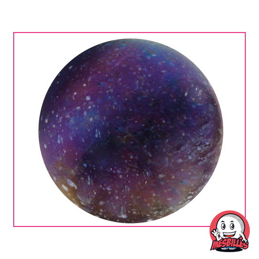 Canica Universo 50 mm de cristal negro cubierta de manchas de colores, canica grande de gran tamaño