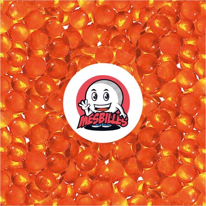 1 Canica Lupa Naranja 10 mm