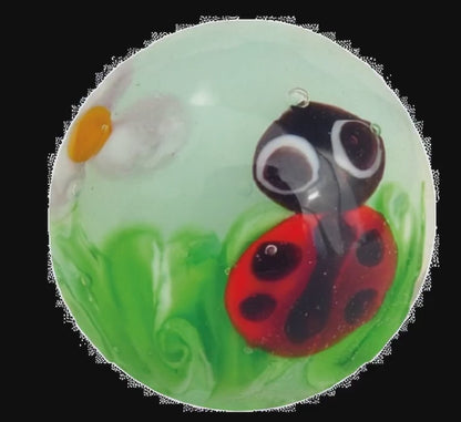 1 Canica Art Coccinelle Azul 22 mm