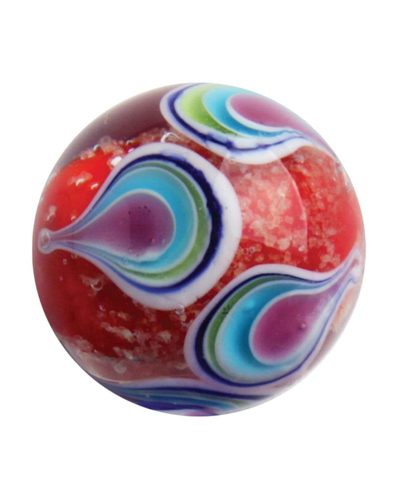 1 Canica Art Fosforescente Gota Roja 16 mm